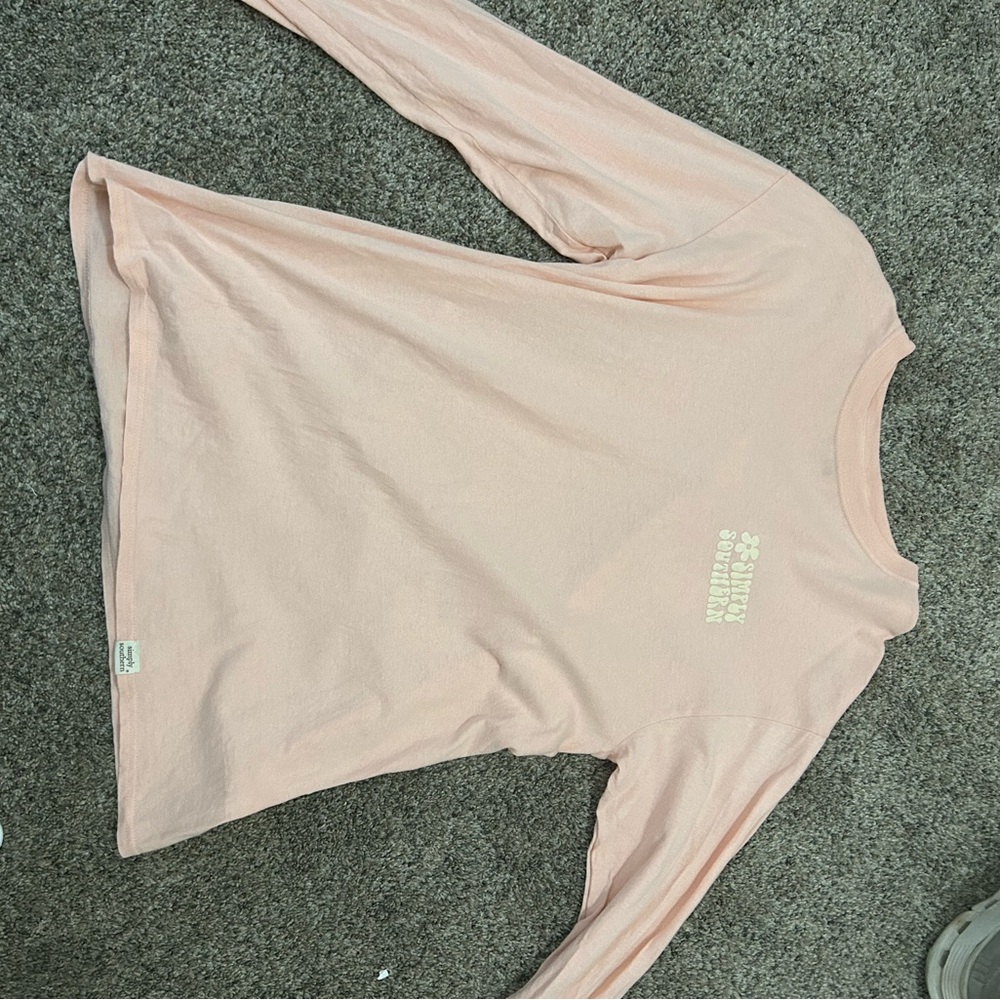 Simply Southern Long Sleeve Tee - Light Pink